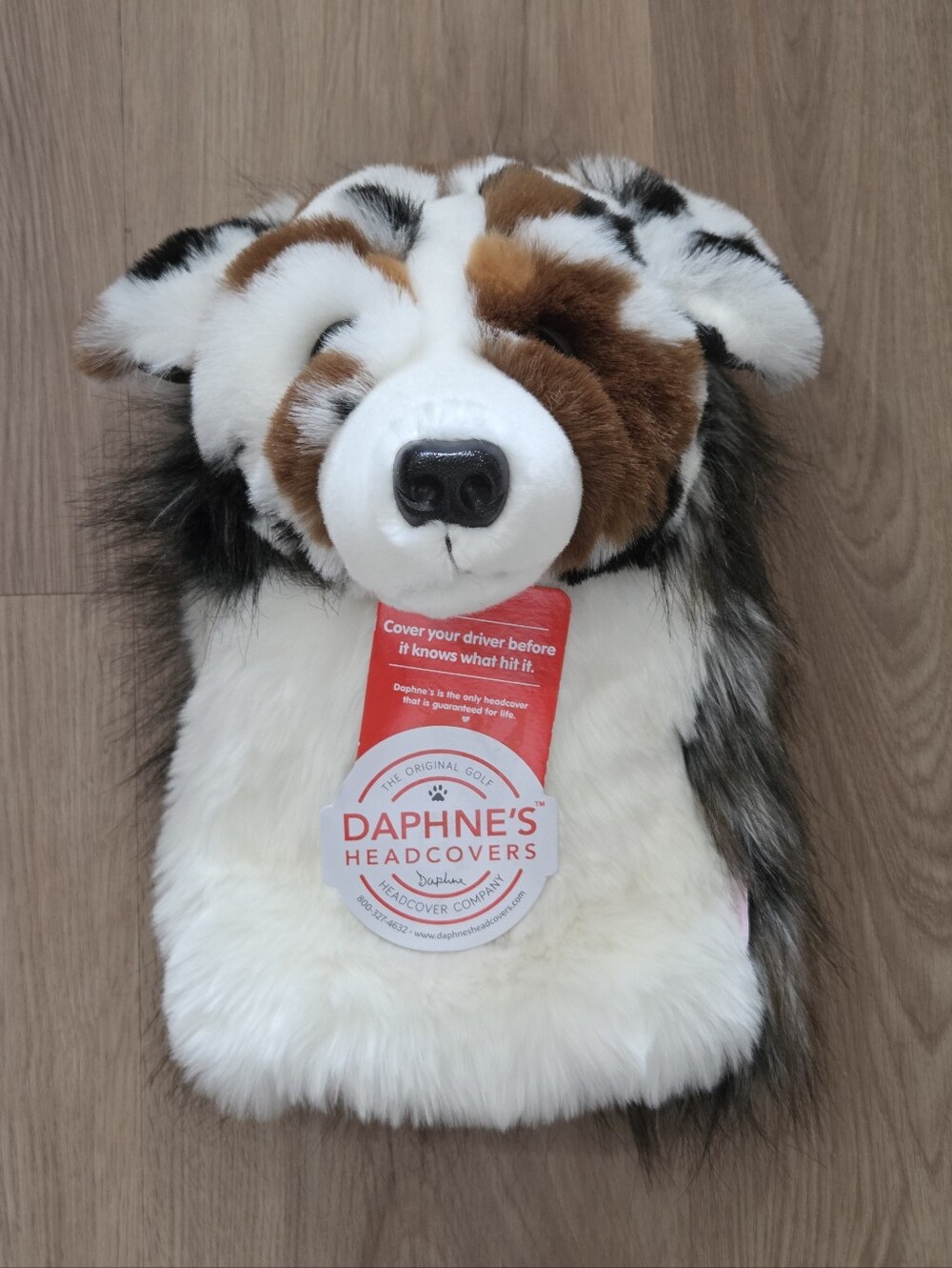 NWT Daphine's Headcovers Australian Shepherd Golf Driver Gifts Fun Dog Pets